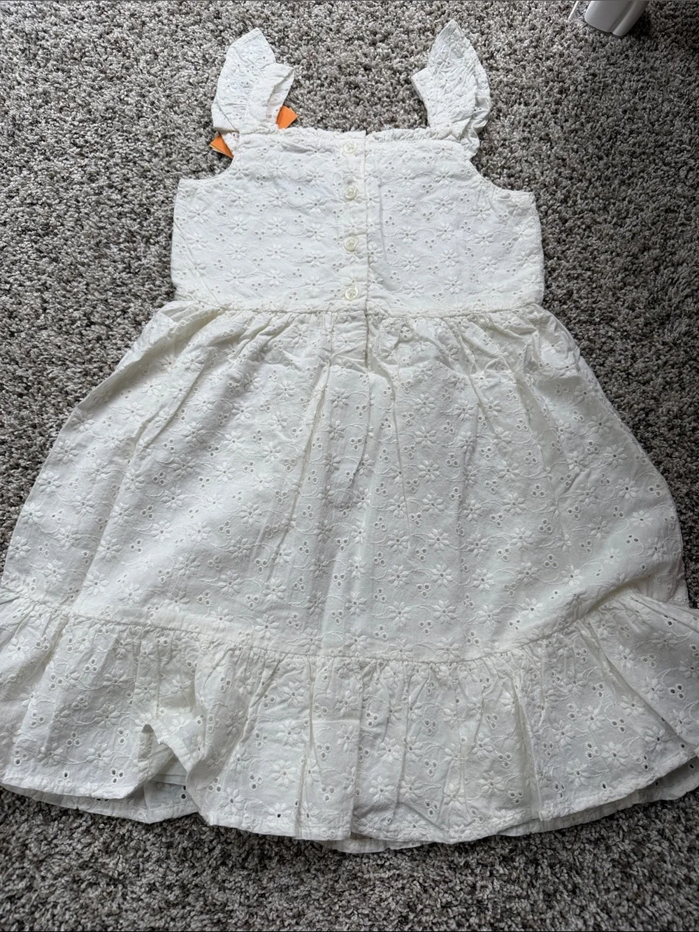 NWT Gymboree Girls' cream Eyelet Ruffle Sundress size 6